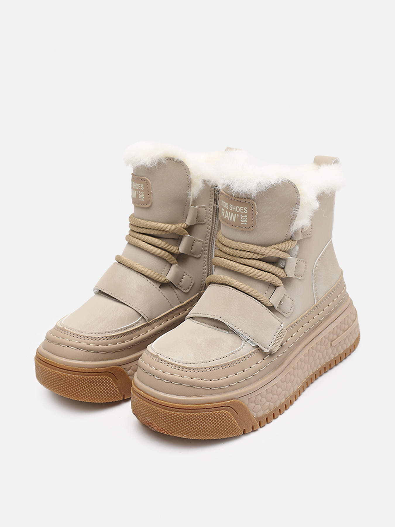 Ботинки для девочки  цвет бежевый ЦБ-00279576 модель ЦБ-00279576 Фото