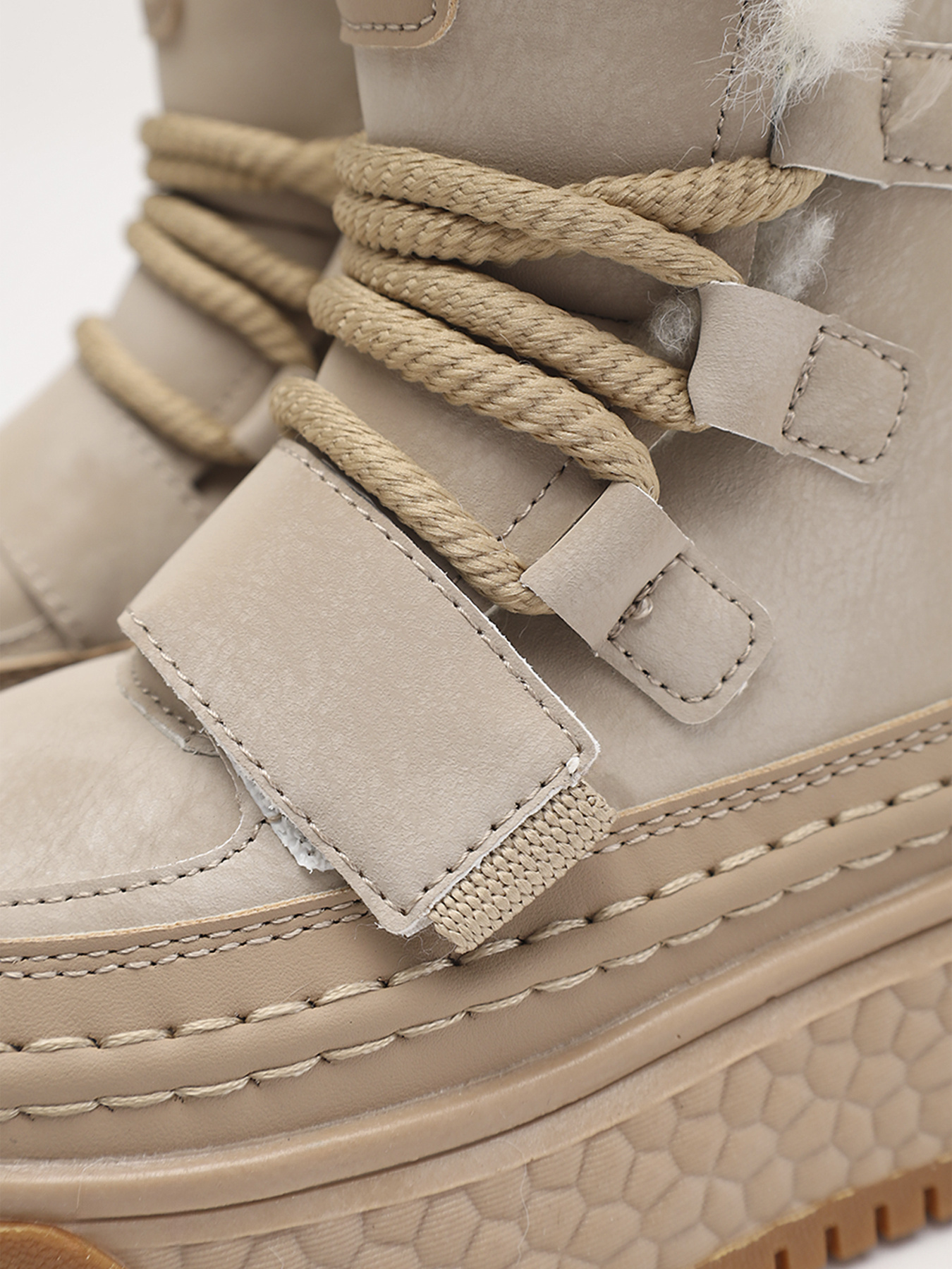 Ботинки для девочки  цвет бежевый ЦБ-00279576 модель ЦБ-00279576 Фото