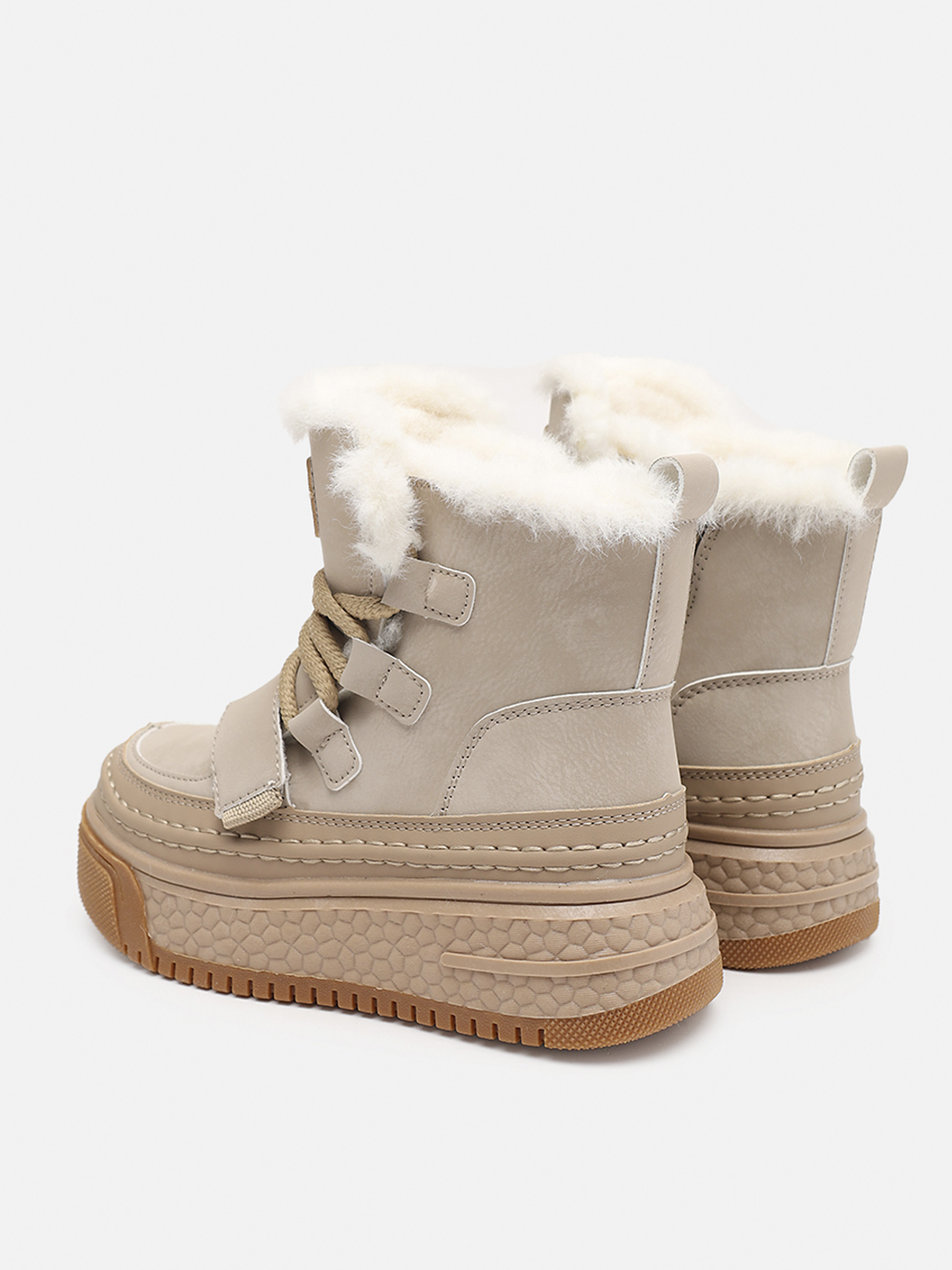 Ботинки для девочки  цвет бежевый ЦБ-00279576 модель ЦБ-00279576 Фото