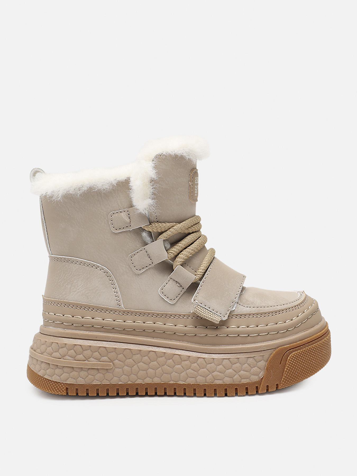 Ботинки для девочки  цвет бежевый ЦБ-00279576 модель ЦБ-00279576 Фото