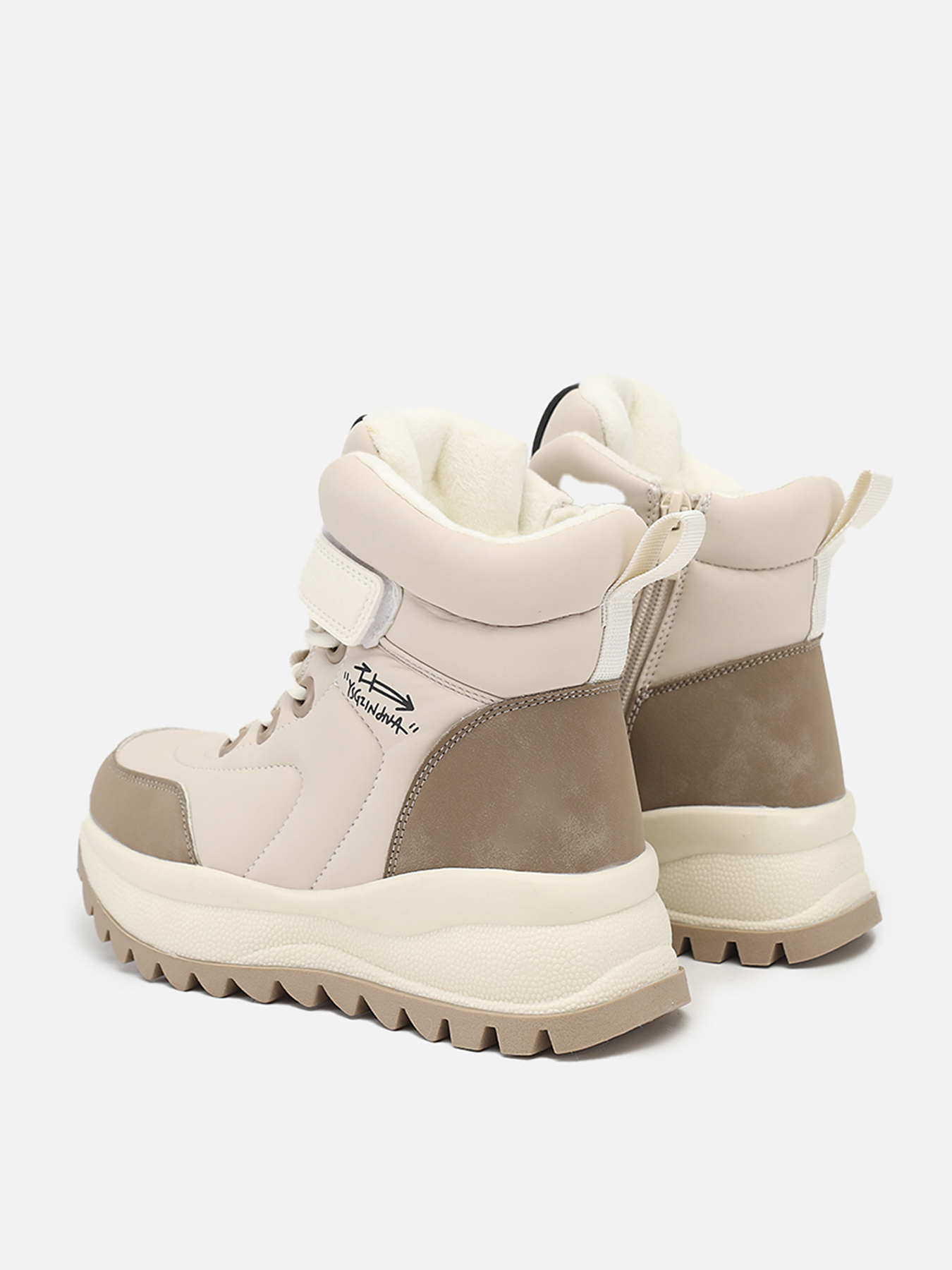 Ботинки для девочки  цвет молочный ЦБ-00279583 модель ЦБ-00279583 Фото