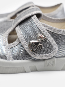 Сліпони для дівчинки  колір сірий ЦБ-00286136 модель ЦБ-00286136 Фото