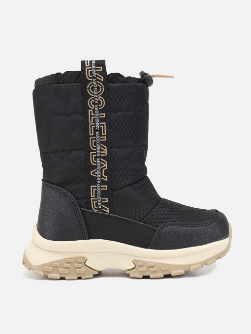 Дутики для девочки  цвет черный ЦБ-00286674 модель ЦБ-00286674 Фото