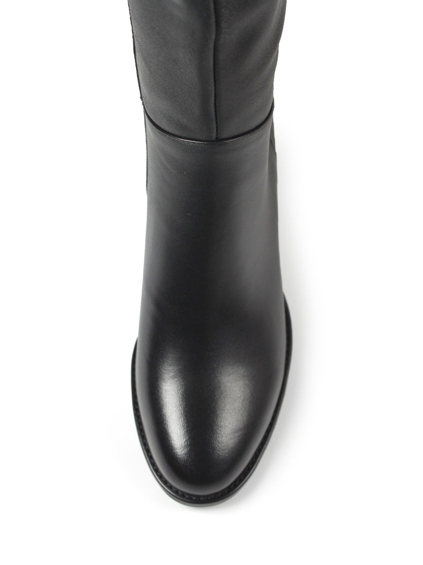 Женские кожаные сапоги на каблуке модель FT657-937-27AJ-black Фото