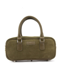 Сумка женская кроссбоди через плечо из натуральной замши удлиненной формы повседневная средняя модель CH-0245T Фото