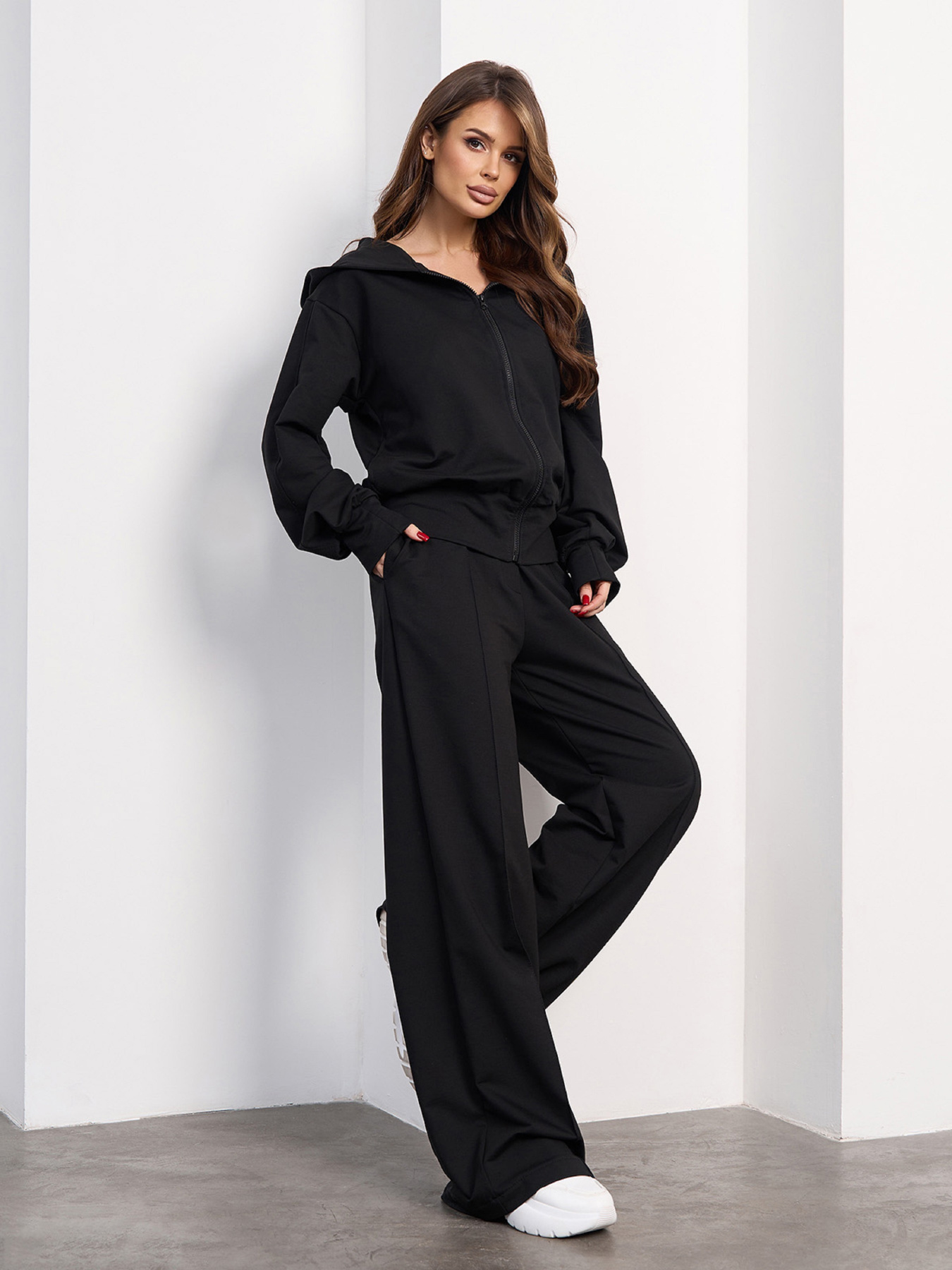 Спортивный костюм ISSA Plus модель 15039A_черный Фото