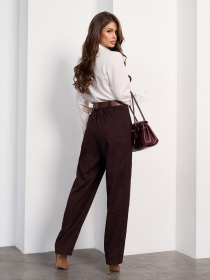 Класичні штани ISSA Plus модель 15475B_темно-коричневый Класичні штани ISSA Plus модель 15475B_темно-коричневый Фото