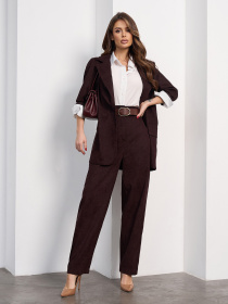 Класичні штани ISSA Plus модель 15475B_темно-коричневый Класичні штани ISSA Plus модель 15475B_темно-коричневый Фото