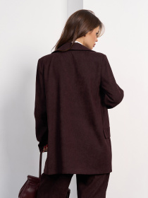 Пиджак ISSA Plus модель 15475P_темно-коричневый Фото