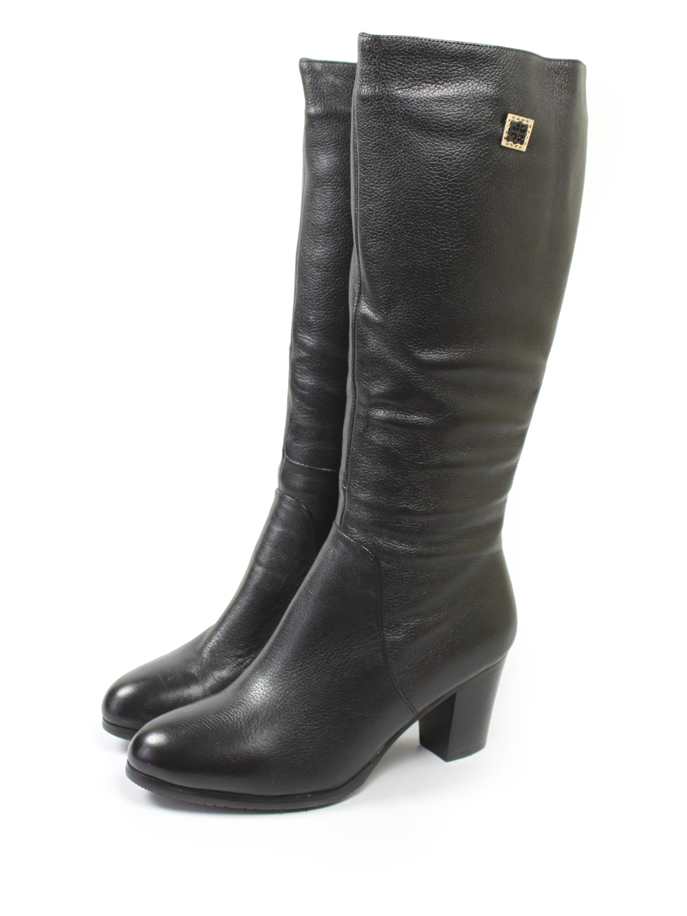 Зимові жіночі шкіряні чоботи модель CR495305-136AM-black Зимові жіночі шкіряні чоботи модель CR495305-136AM-black Фото