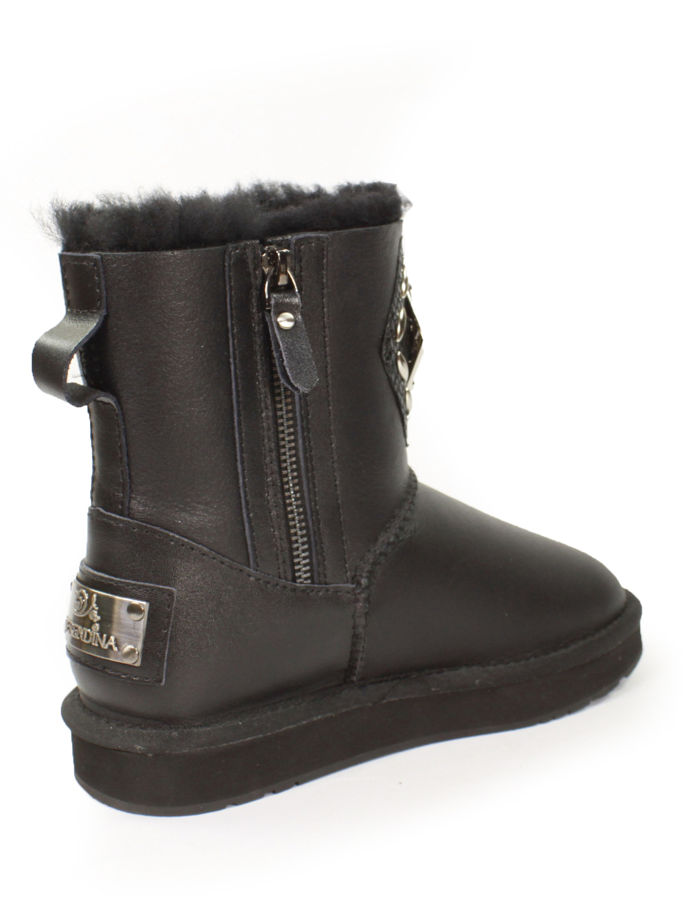 Жіночі шкіряні угги модель 160140-black Фото