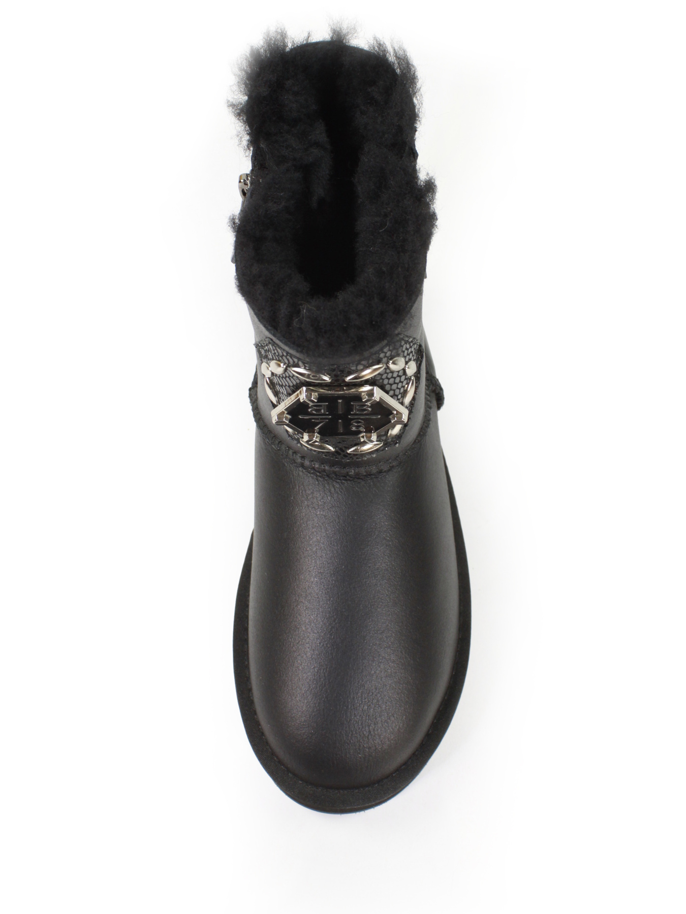 Жіночі шкіряні угги модель 160140-black Фото