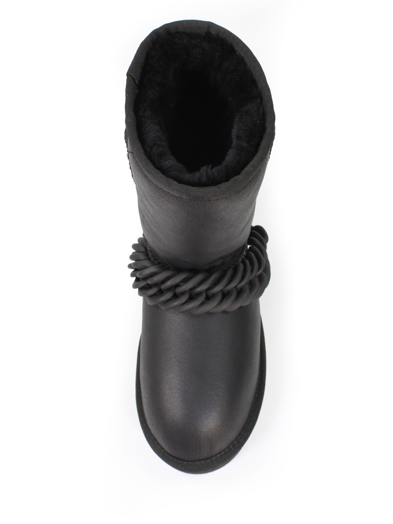 Жіночі шкіряні угги модель 15090A-V-black Жіночі шкіряні угги модель 15090A-V-black Фото