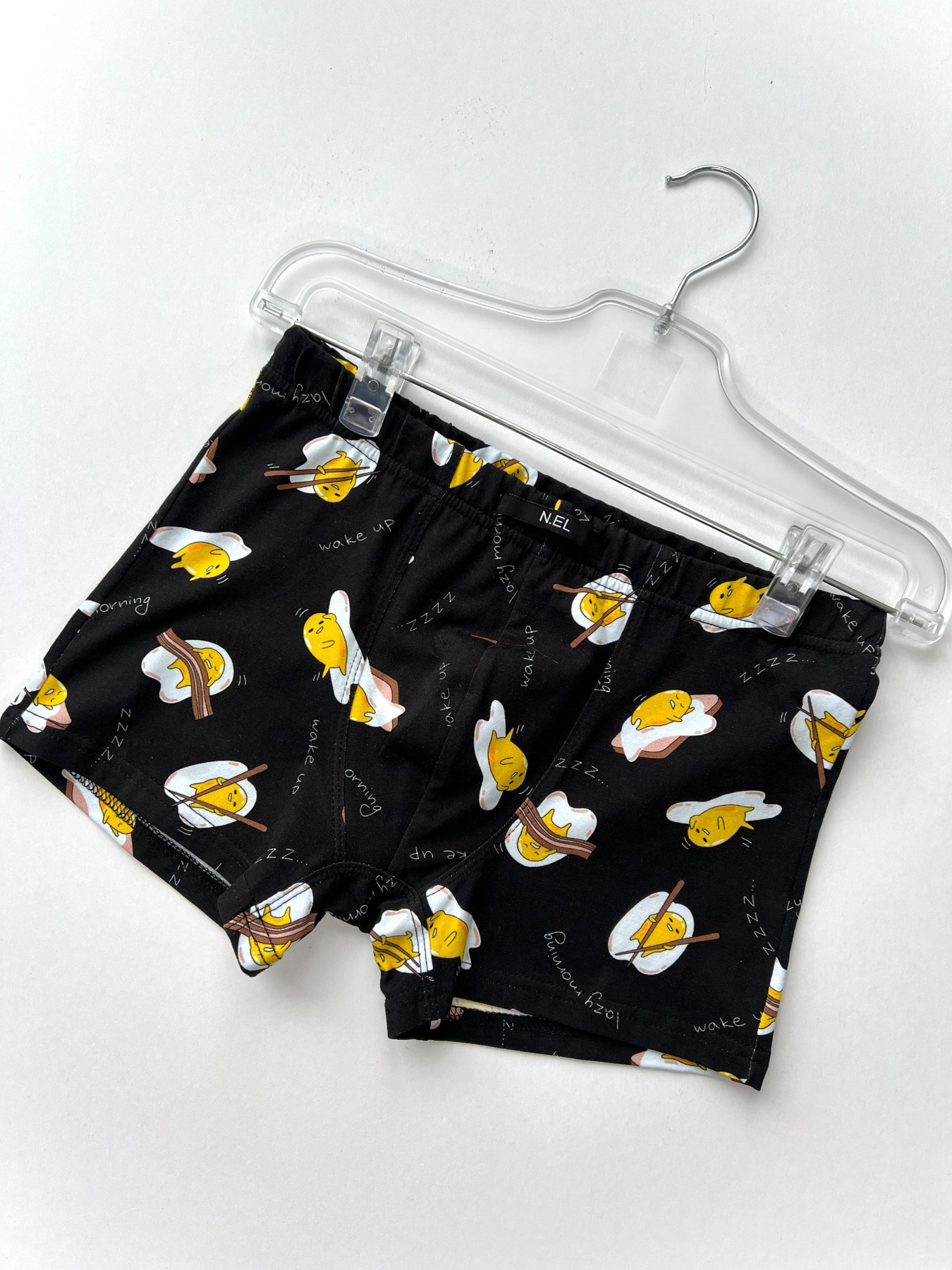 Мужские боксеры, цвет Черный принт Eggs модель 995-18_Eggs Фото