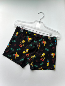 Мужские боксеры, цвет Черный принт Simpsons модель 995-18_Simpsons Фото