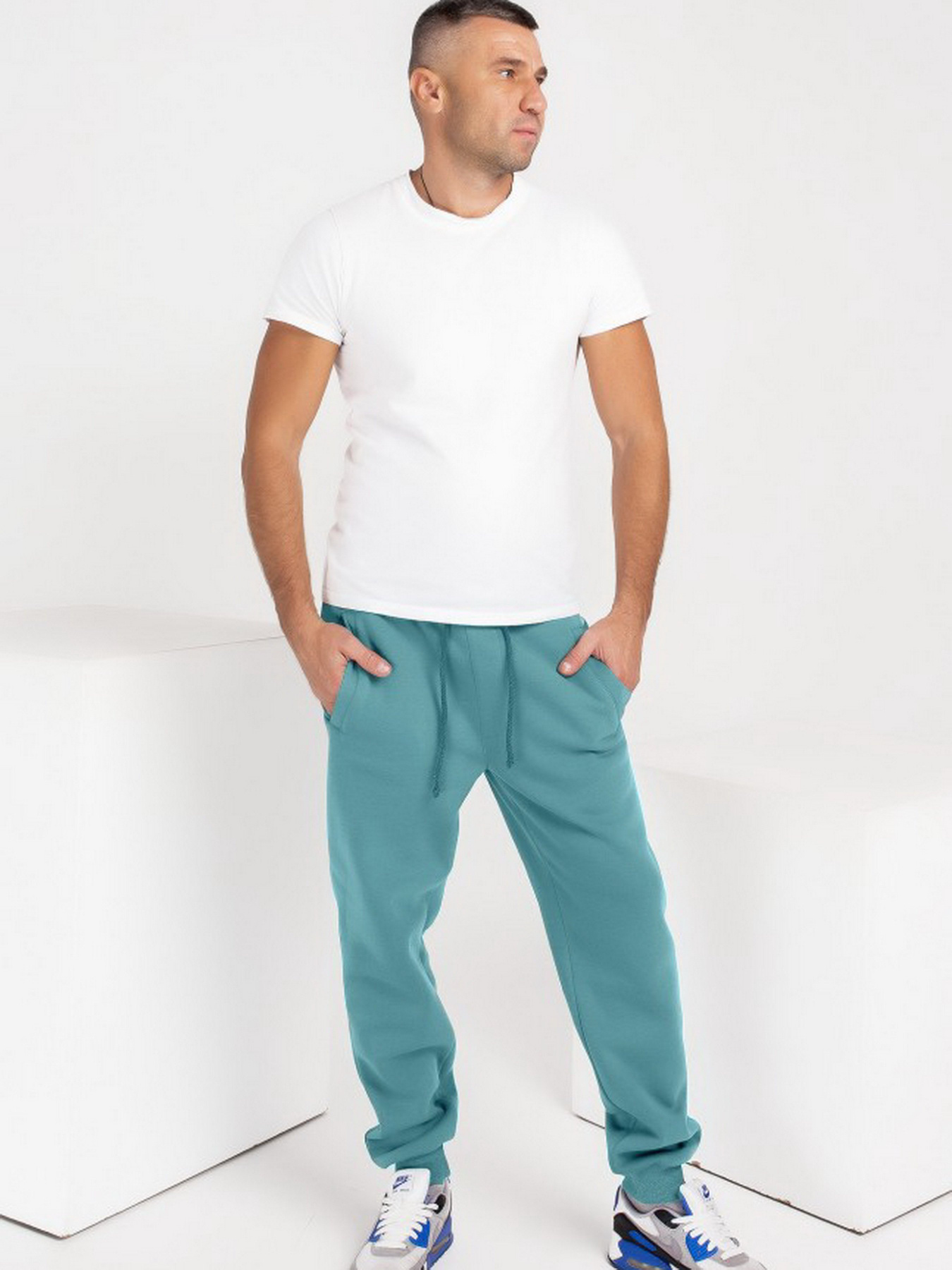 Джоггеры ISSA Plus модель GN-402_mint Фото