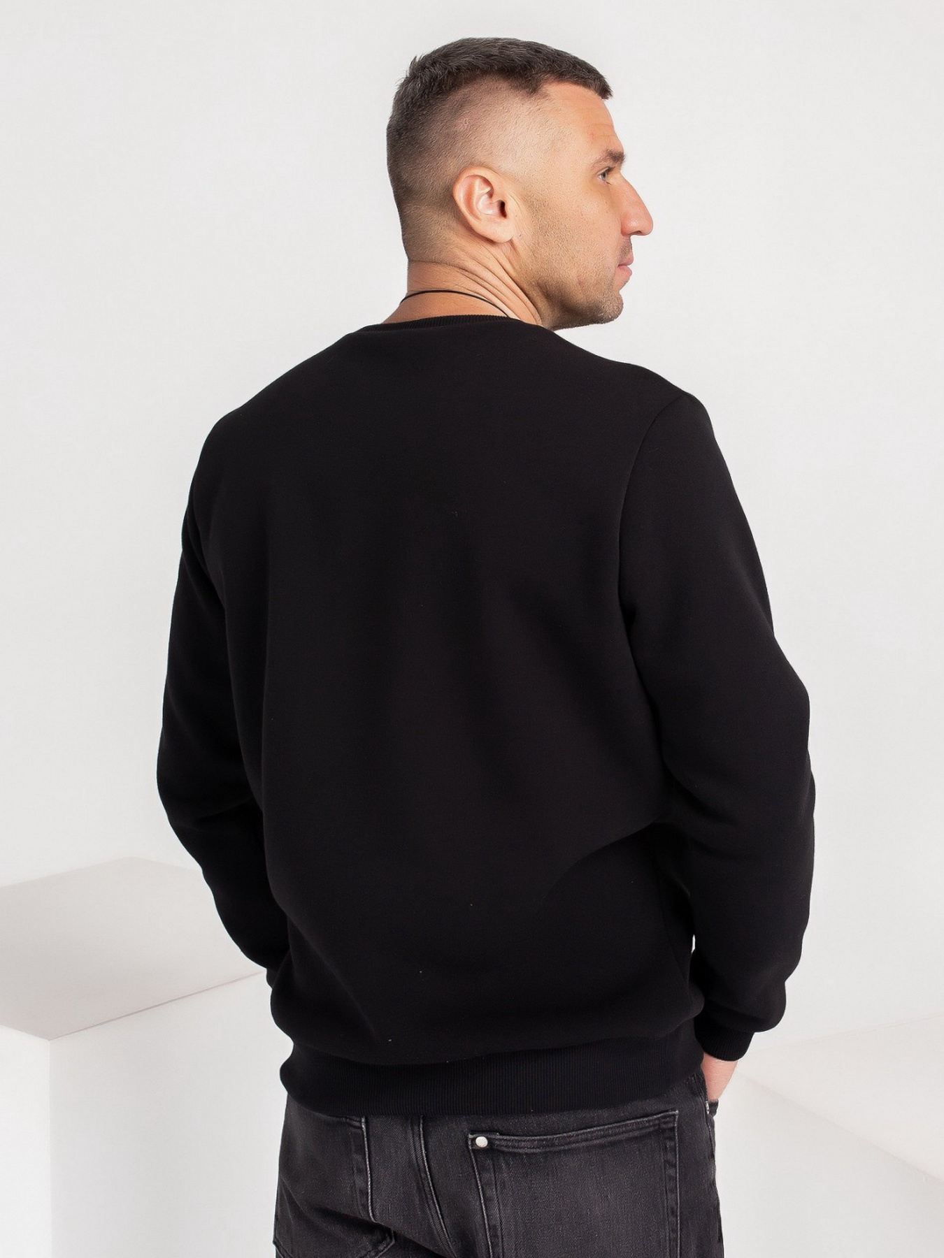 Світшот ISSA Plus модель GN-401_black Фото