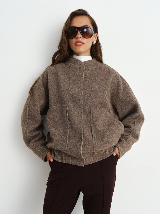 Теплый бомбер модель RM4299-1-25DJ Фото