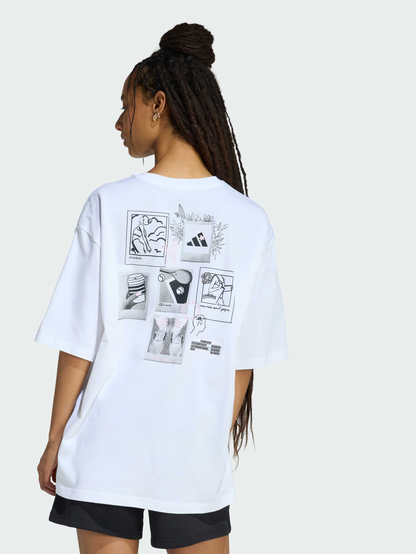 Футболка MINI EMBROIDERY OVERSIZED GRAPHIC модель KA5086 Футболка MINI EMBROIDERY OVERSIZED GRAPHIC модель KA5086 Фото