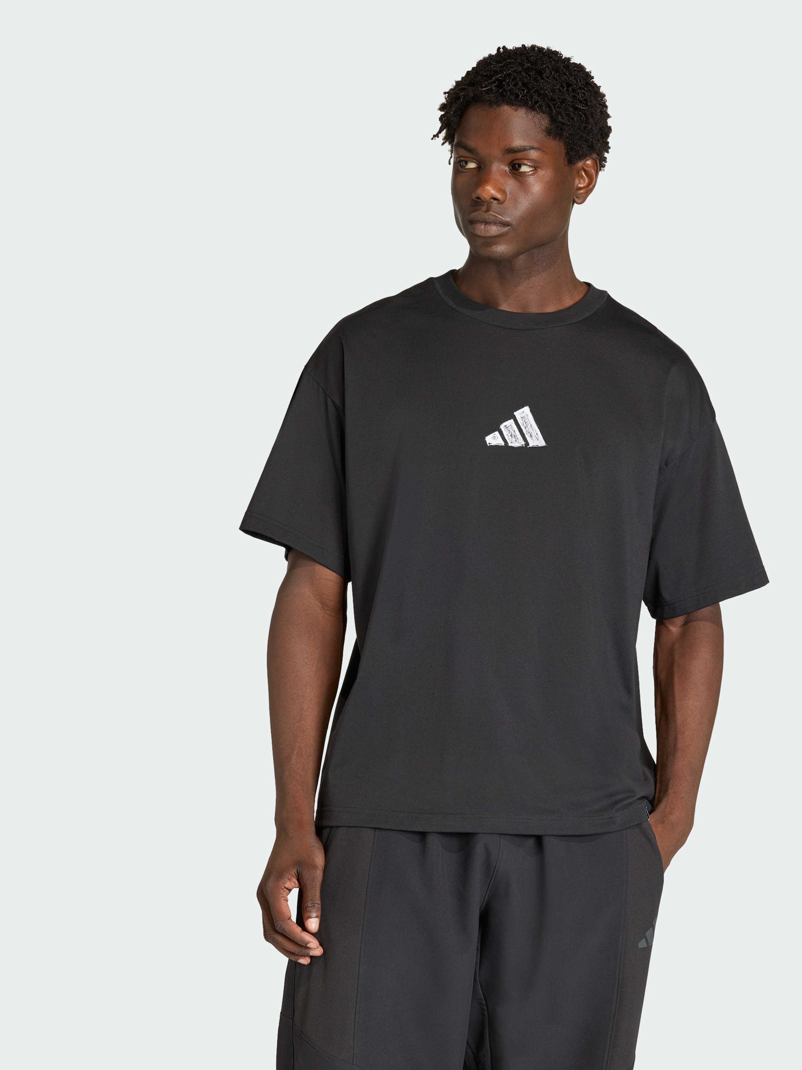 Бавовняна Чоловіча Спортивна футболка adidas Clima (KB9395) колір чорний