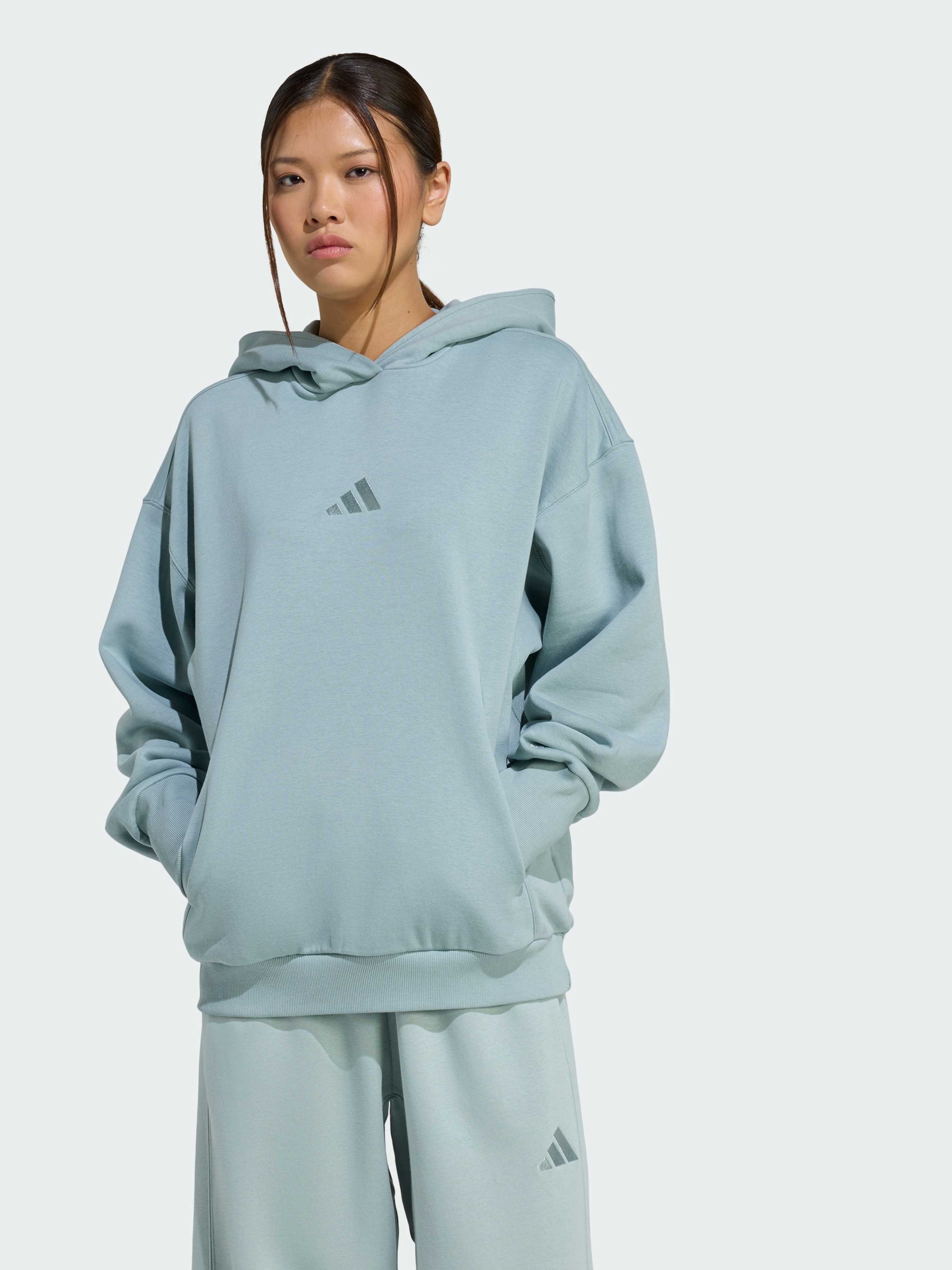 Бавовняне Жіноче Худі adidas  (JY7741) колір зелений