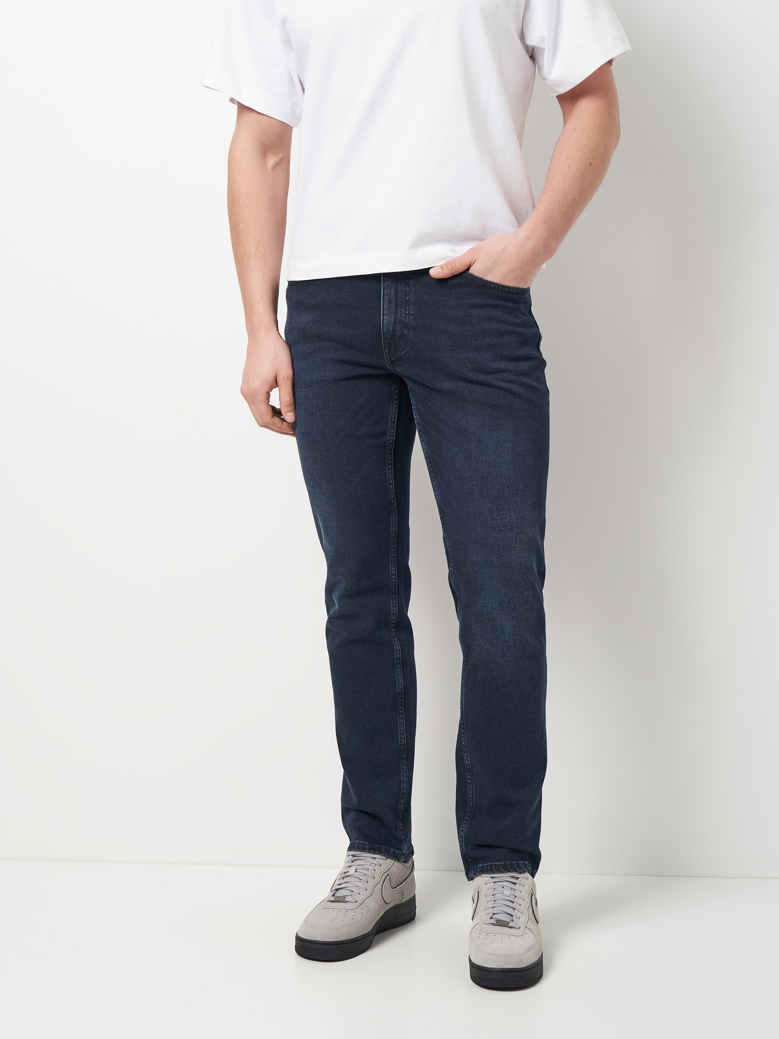 Бавовняні Чоловічі Прямі джинси Mustang Jeans Washington Straight (1014704) колір темно-синій