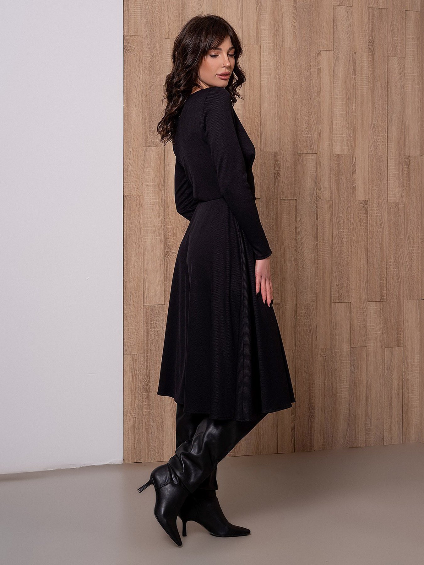 Сукня міді ISSA Plus модель 13096_black Фото