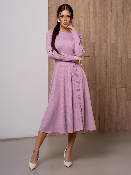 Платье миди ISSA Plus модель 13096_lilac Фото