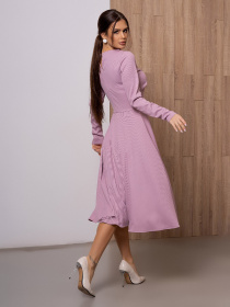 Сукня міді ISSA Plus модель 13096_lilac Фото