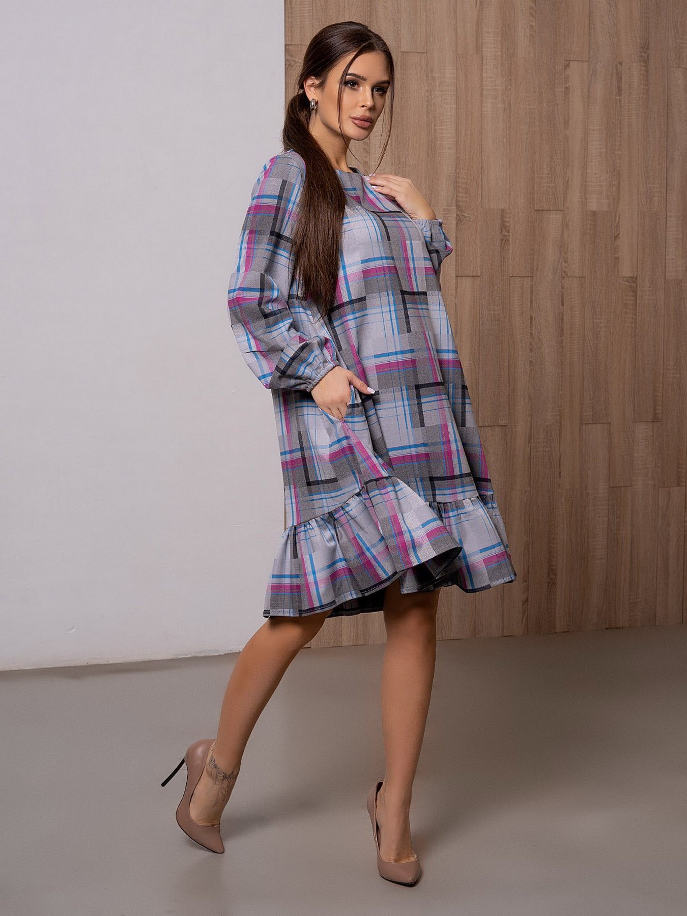 Сукні ISSA Plus модель 13099_gray Фото