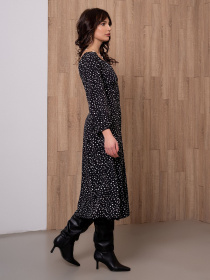 Платье миди ISSA Plus модель 12904A_black Фото