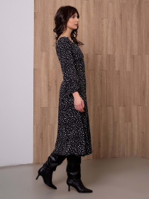 Платье миди ISSA Plus модель 12904A_black Фото