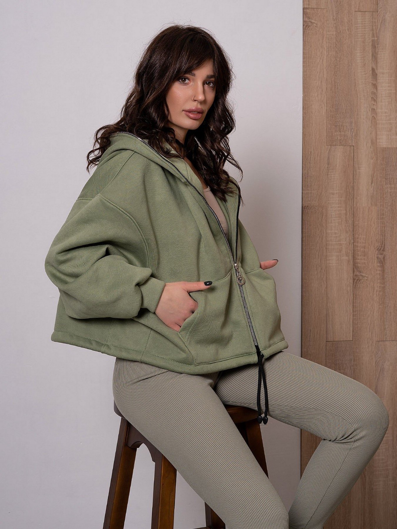 Спортивна кофта ISSA Plus модель 12283_mint Фото