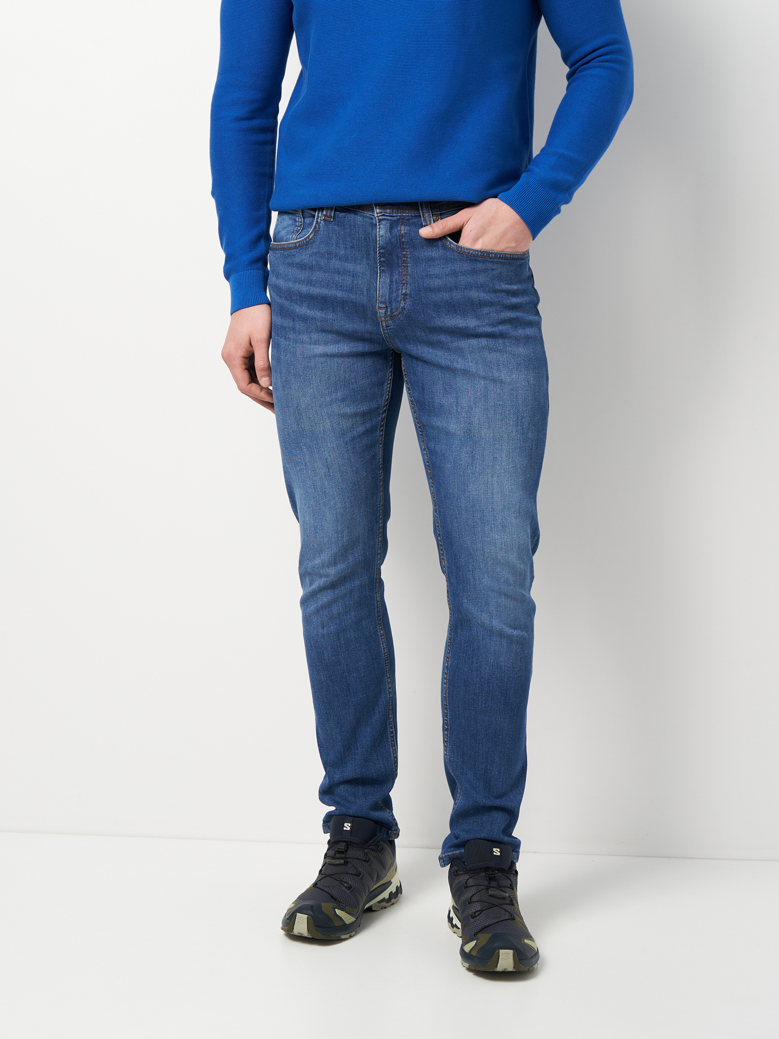 Бавовняні Чоловічі Завужені джинси Mustang Jeans Orlando Slim (1016625) колір блакитний