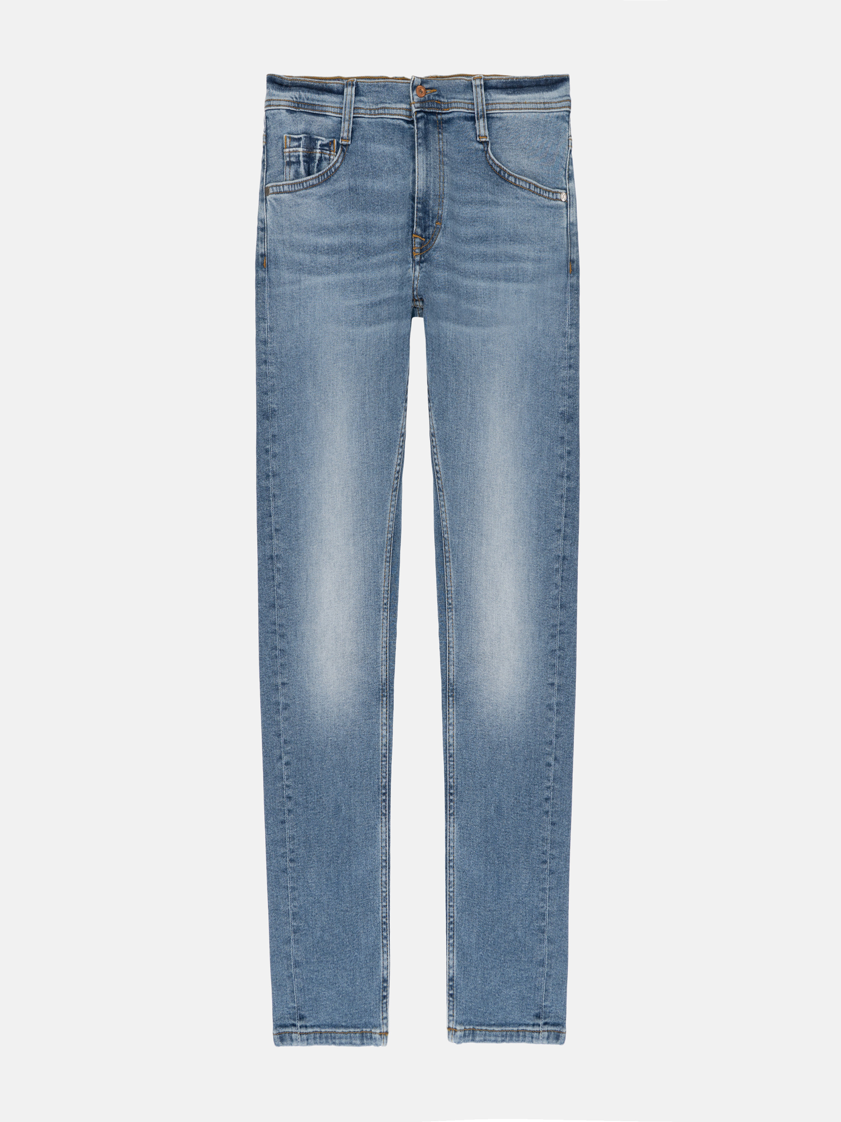Бавовняні Чоловічі Завужені джинси Mustang Jeans Oregon Slim (1016429) колір блакитний