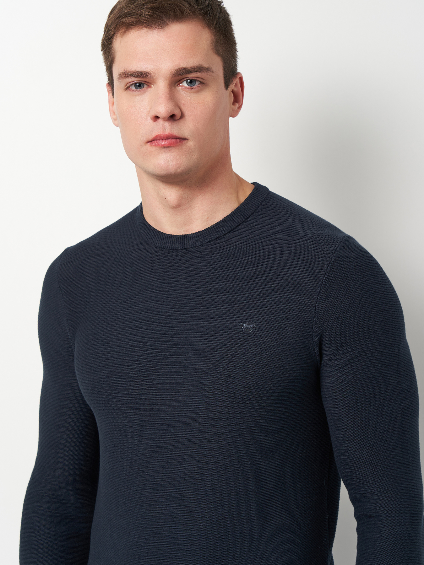 Джемпер мужской Mustang (Elliot) Темно- синий (1034688) модель 1034688 Фото