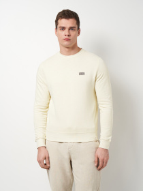 Свитшот мужской Mustang (Ben Crewneck) Молочный (1014511) модель 1014511 Фото