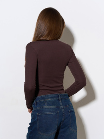 Боди ISSA Plus модель 9645_темно-коричневый Фото