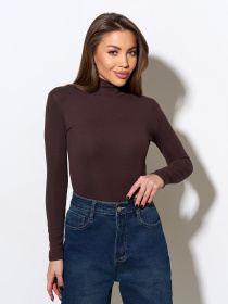 Боди ISSA Plus модель 9645_темно-коричневый Фото