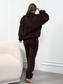 Пижама ISSA Plus модель 15408_темно-коричневый Пижама ISSA Plus модель 15408_темно-коричневый Фото