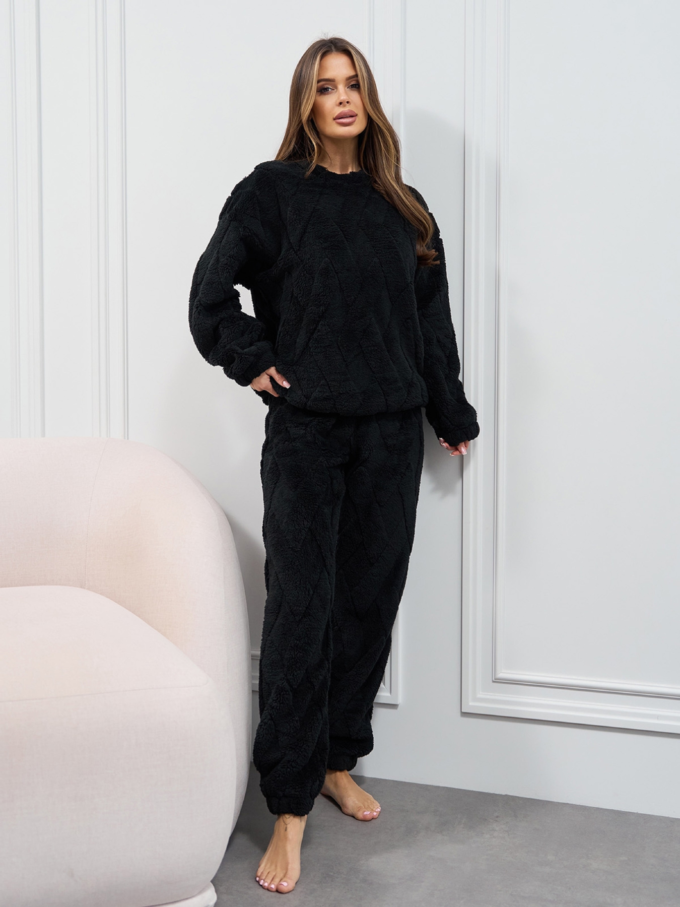Домашняя одежда модель 15408_черный Фото