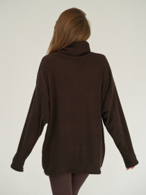 Свитера модель 13621_темно-коричневый Фото