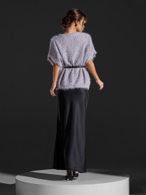 Юбка макси ISSA Plus модель 15421_черный Фото