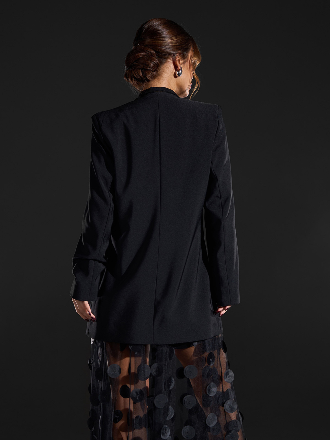 Жакет ISSA Plus модель 15420_черный Фото