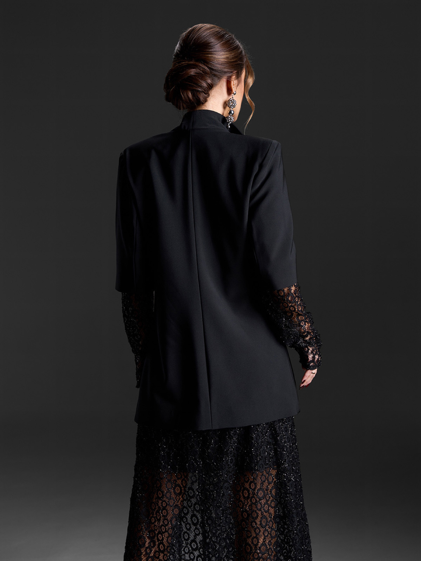 Жакет ISSA Plus модель 15427_черный Фото