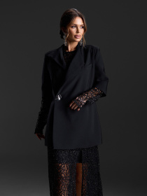 Жакет ISSA Plus модель 15427_черный Фото