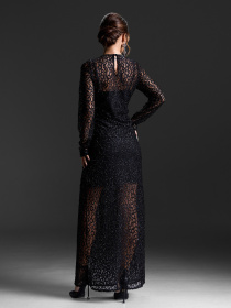 Платье макси ISSA Plus модель 15428_черный Фото