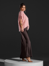 Спідниця максі ISSA Plus модель 15421_темно-коричневый Фото