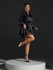 Сукня міні ISSA Plus модель SA-681_черный Фото