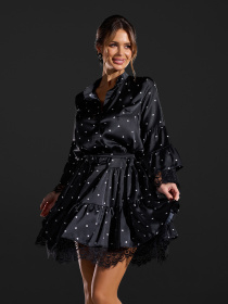 Платье мини ISSA Plus модель SA-681_черный Фото